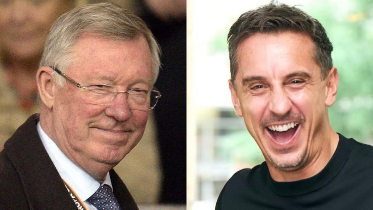 Sir Alex Ferguson y Gary Neville