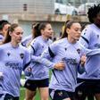 Las jugadoras del Levante UD entrenan en Buñol