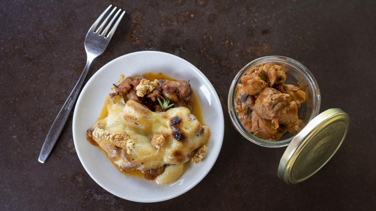 Follia de pot: Plato de pollo (+bote), propuesta del restaurante Follia de Pot