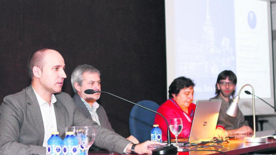 Desde la izquierda, Sergio Pérez, Luis Vasallo, Hortensia Larrén y Josemi Lorenzo.