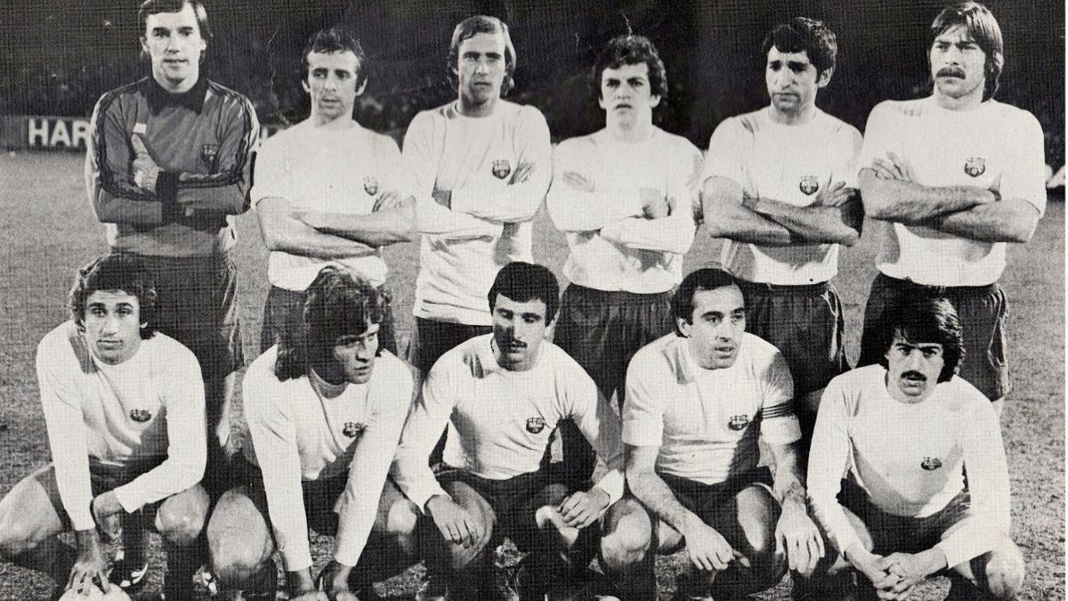 Año 1979 en un partido de Recopa vs Ipswich Town