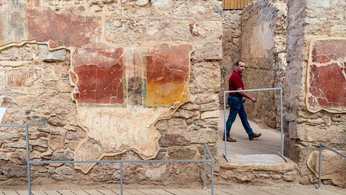 La inscripción, que apareció en una sala para banquetes del Barrio del Foro Romano.