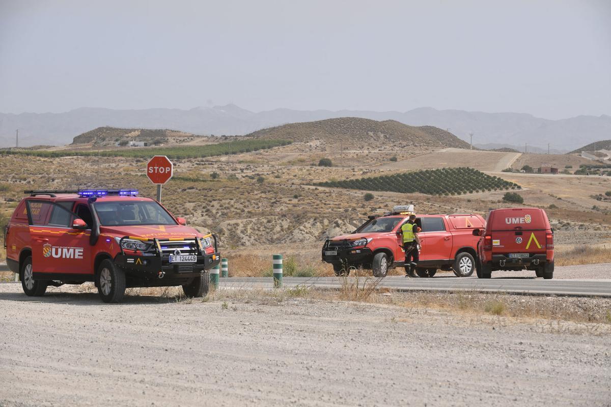 Incendio de Los Gallardos, en imágenes