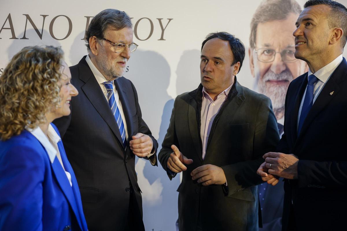 Rajoy en Torrent junto a Amparo Folgado, Vicente Mompó y Juanfran Pérez Llorca