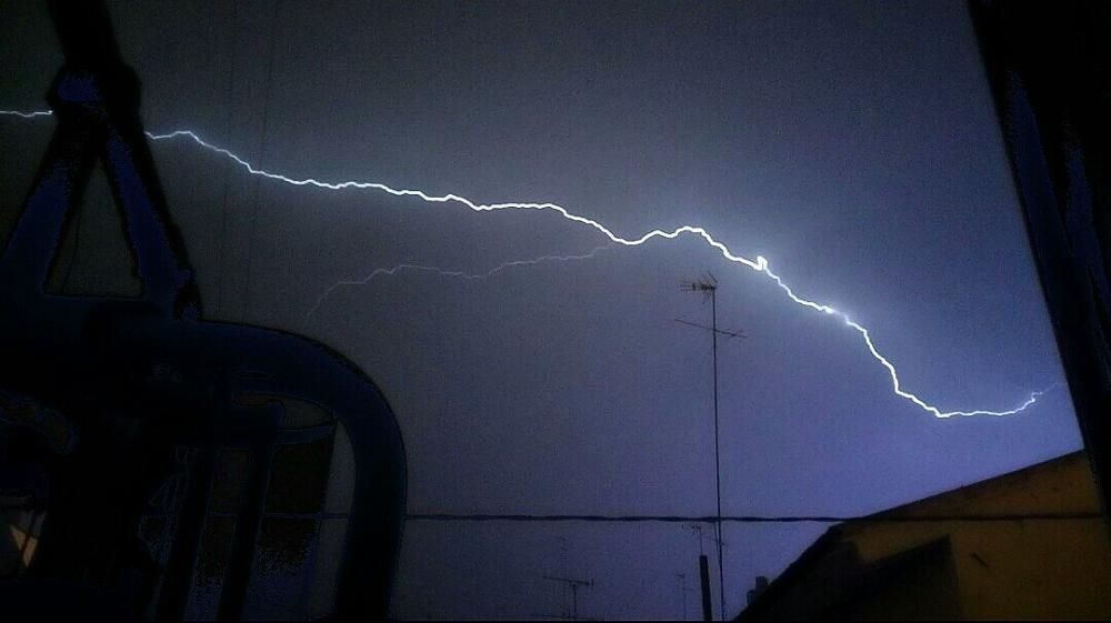 Tormenta con más de 22.000 rayos en la C. Valenciana