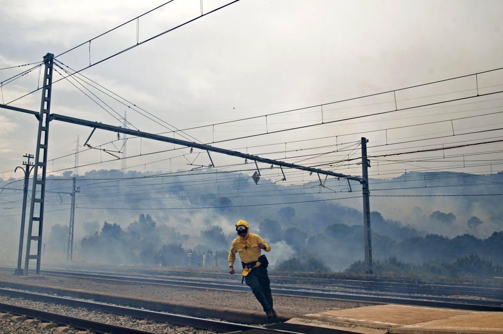 Incendi forestal a Llançà