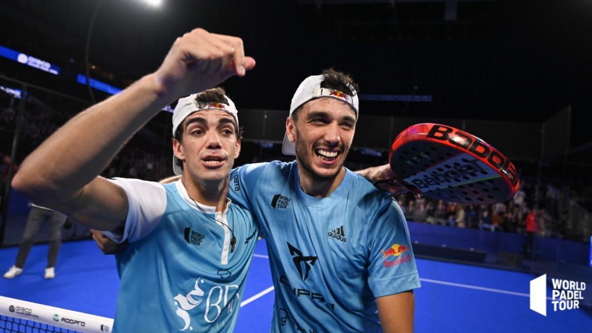 Lebrón y Galán celebrando el triunfo en Malmö