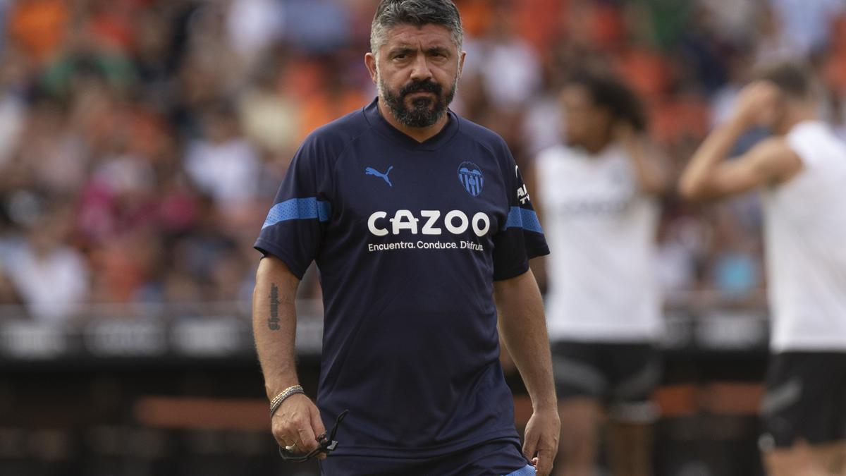 Gattuso reconoce que se le pusieron los pelos de punta al ver la grada de Mestalla