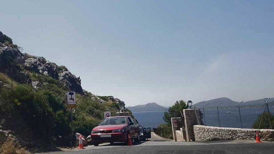 El acceso a sa Fortalesa estuvo vigilado durante el día de ayer.