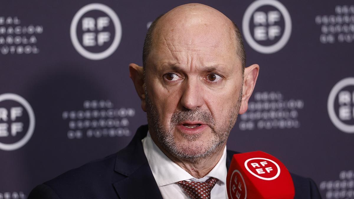 El presidente de la Federación Española de Fútbol (RFEF), Rafael Louzán