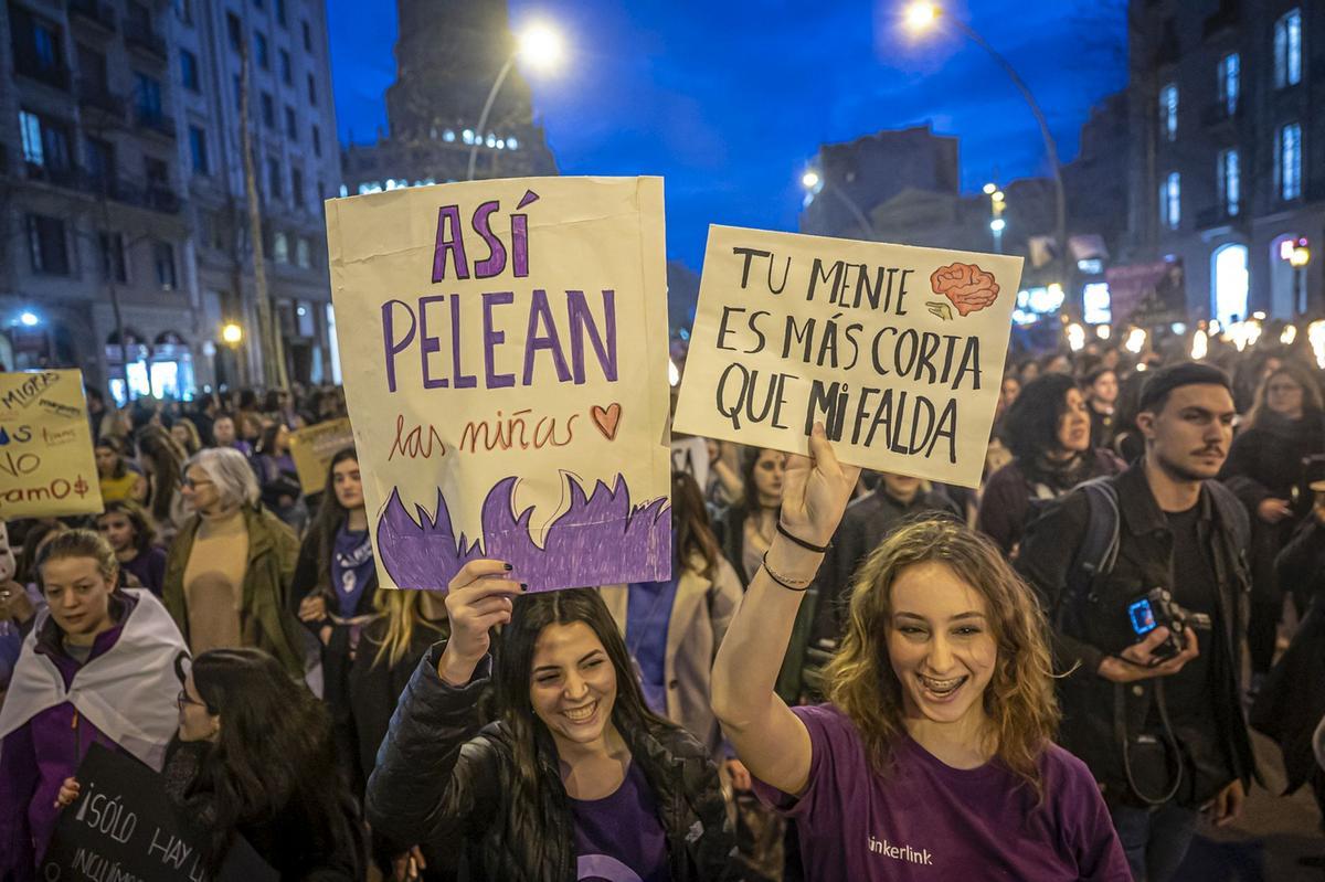 Manifestación del 8M en Barcelona