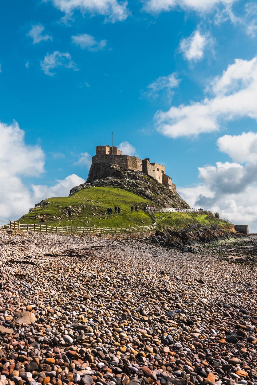 Lindisfarne Castle en la Holy Island en Northumberland