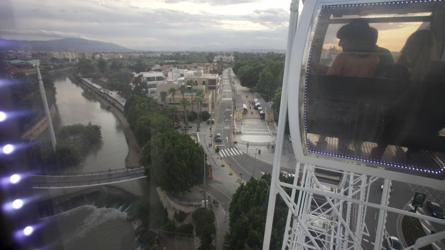 Las vistas desde la noria de la Feria de Murcia