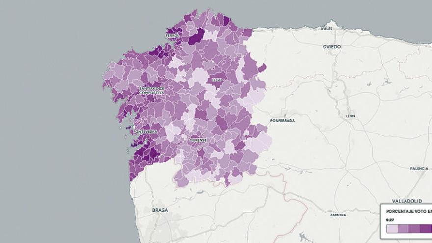 Las mareas atlánticas se consolidan y avanzan hacia las comarcas del interior