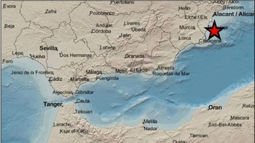 Torrevieja registra un terremoto de 1,9 grados de magnitud