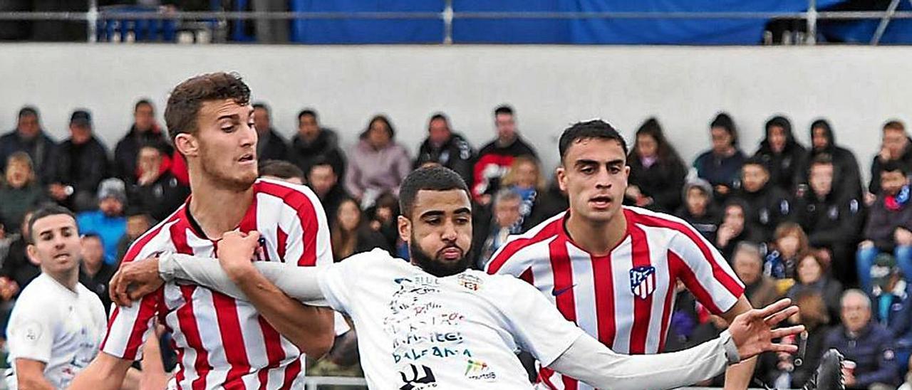 Fran Núñez durante un partido con la Peña Deportiva. |
