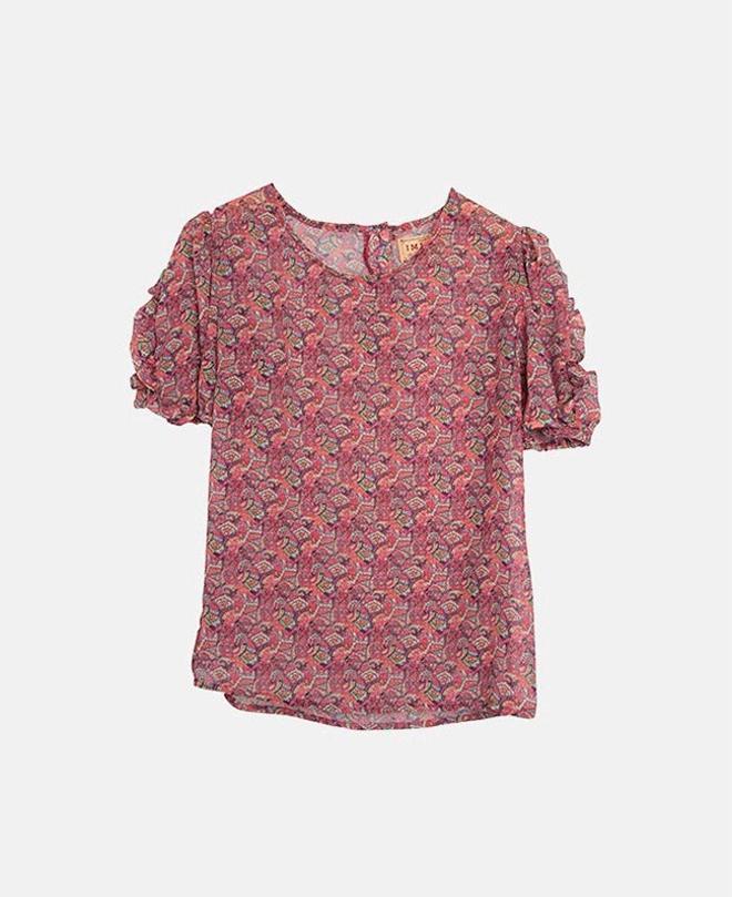 Blusa volantes Traviata de Imiloa. (Precio: 48 euros. Precio rebajado: 43,20 euros)