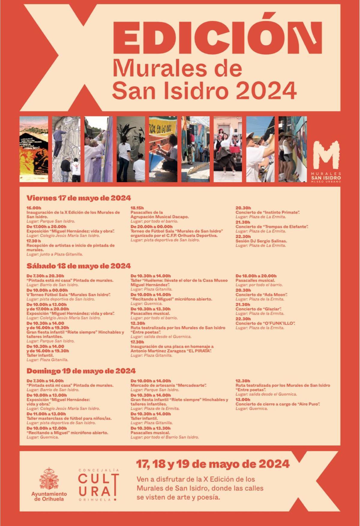 Programación de los Murales de San Isidro