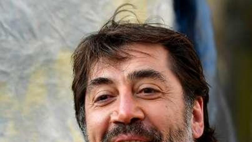 Javier Bardem, ayer.