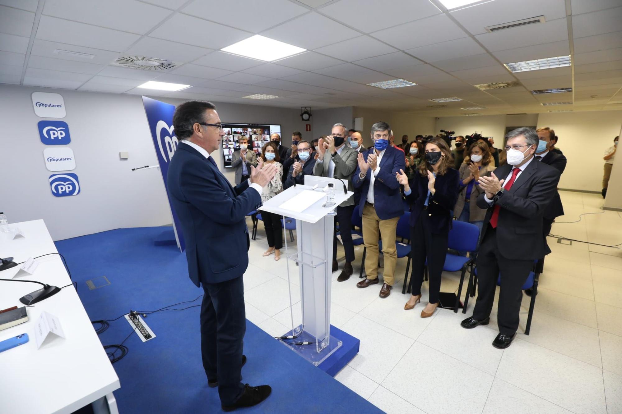 FOTOGALERÍA | Azcón anuncia su candidatura a la presidencia del PP en Aragón