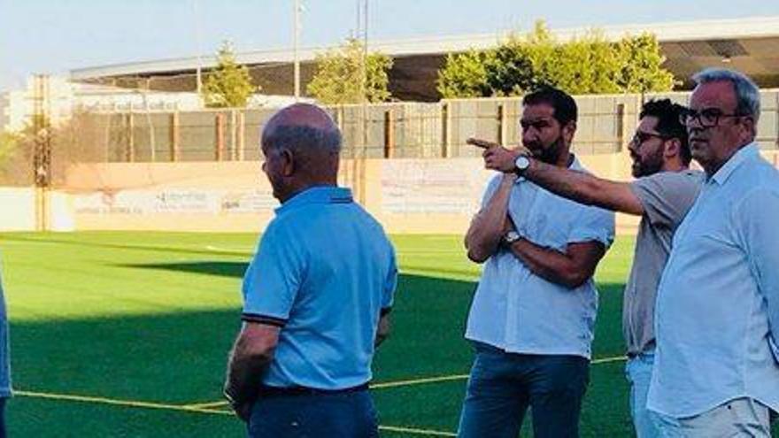 Nuevol césped para el campo de Sant Antoni