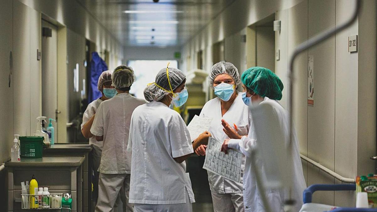 L&#039;hospital d&#039;Olot durant la pandèmia, en una imatge d&#039;arxiu.