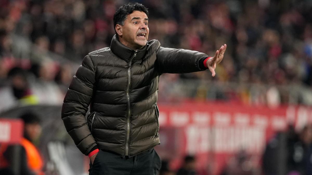 Míchel, en el duelo ante el Valladolid