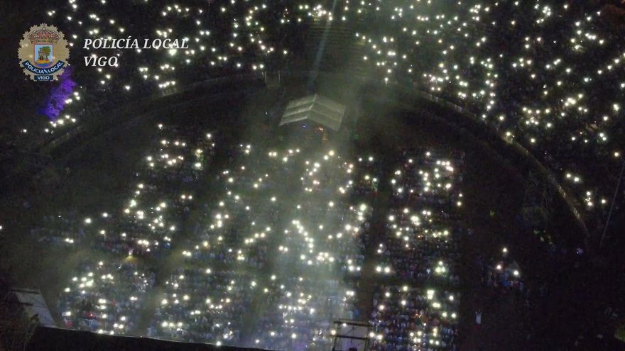 El concierto de Ana Belén en Castrelos, a vista de dron