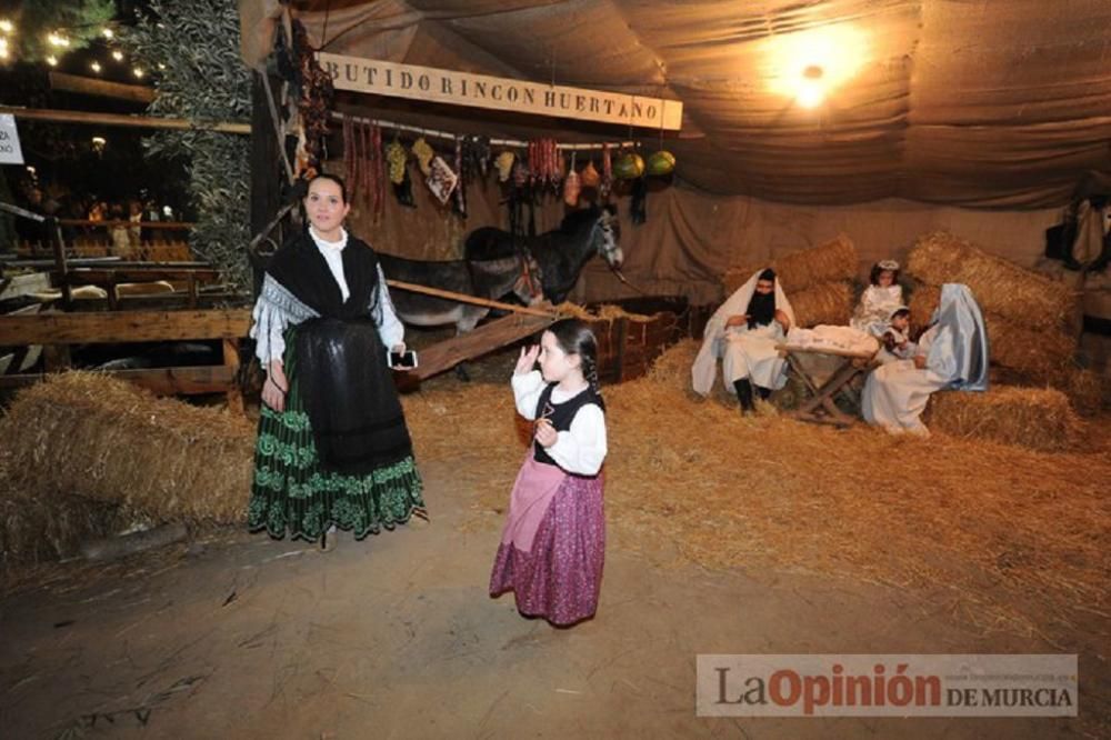 Belén viviente en el Jardín de la Seda