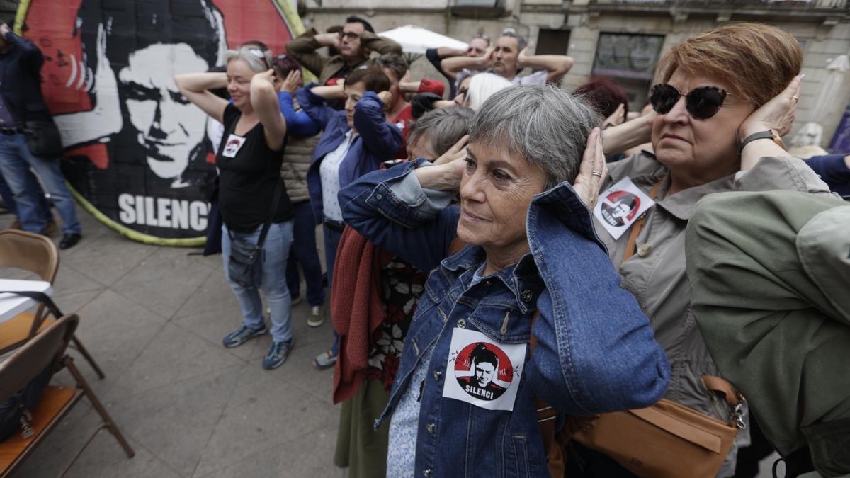 BARCELONA 26/04/2023  Barcelona.  Rueda de prensa de la FAVB Acció veïnal en el Dia Internacional de Conscienciación sobre el Ruido      FOTO de FERRAN NADEU