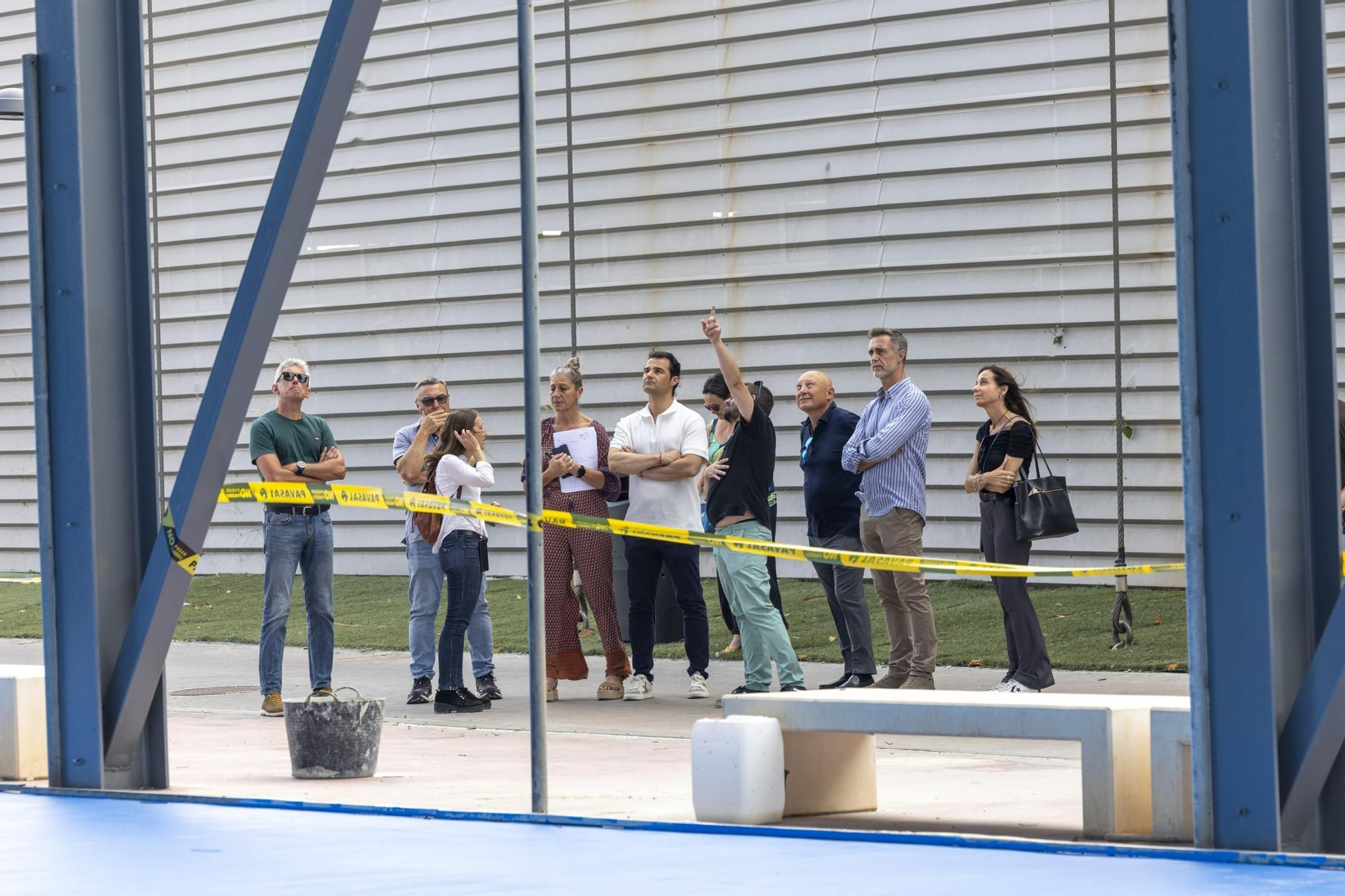 Visita a la rehabilitación de la zona de raquetas de la Ciudad Deportiva de Torrevieja