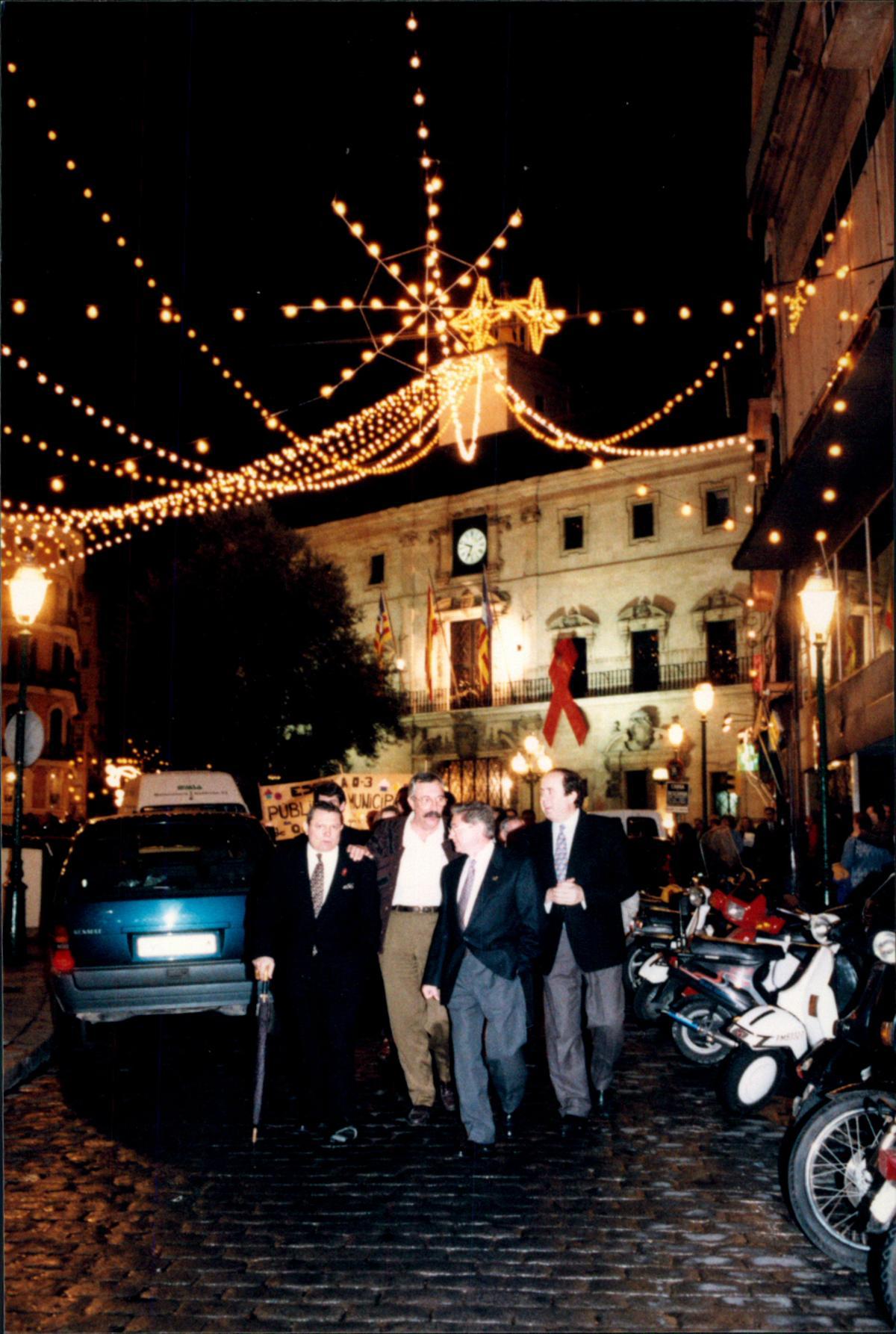 Así eran antes la luces de Navidad de Palma