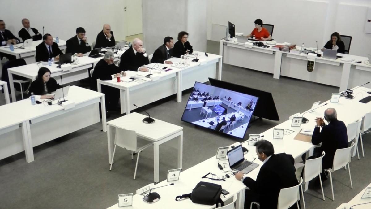 Recta final del juicio del Alvia, celebrado en el edificio Cinc de la Cidade da Cultura.