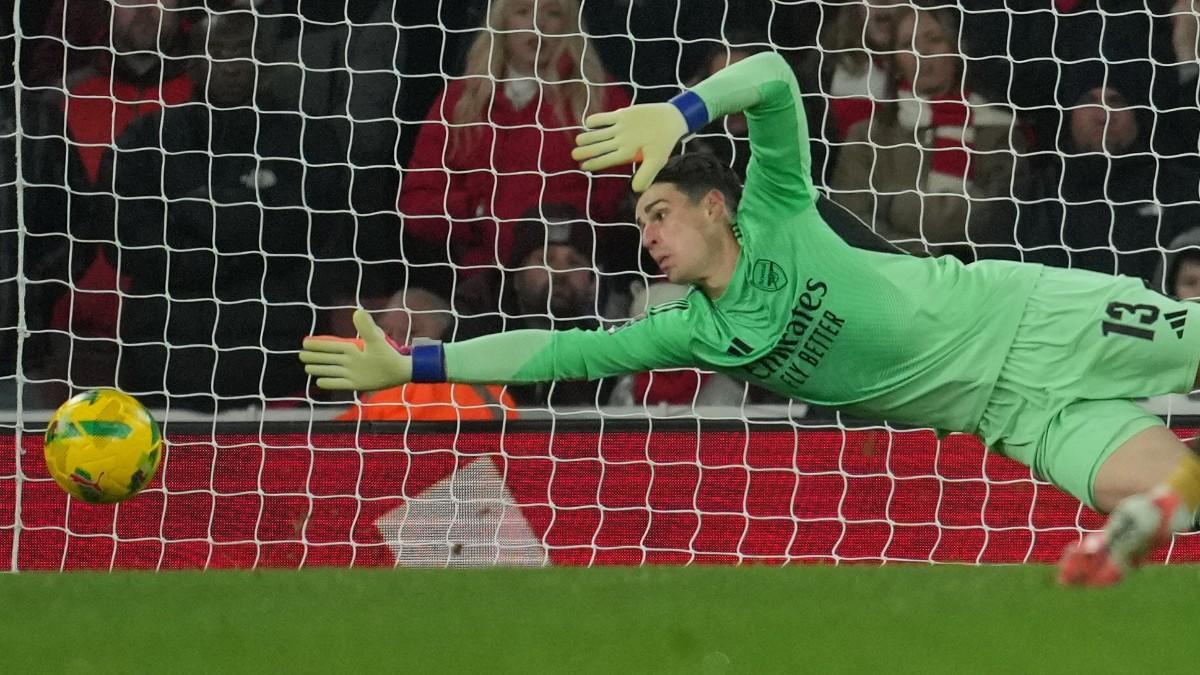 Kepa fue decisivo en la victoria del Arsenal ante el Crystal Palace