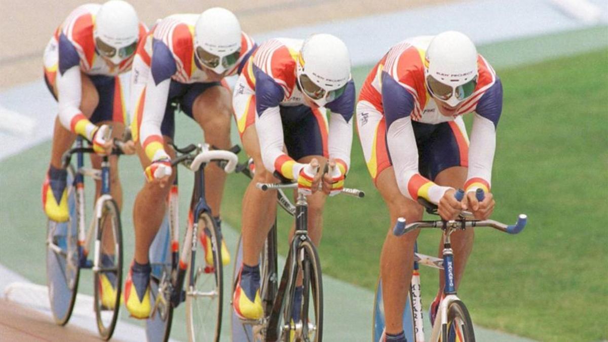 El equipo ciclista español logró tres diplomas olímpicos en Atlanta'96