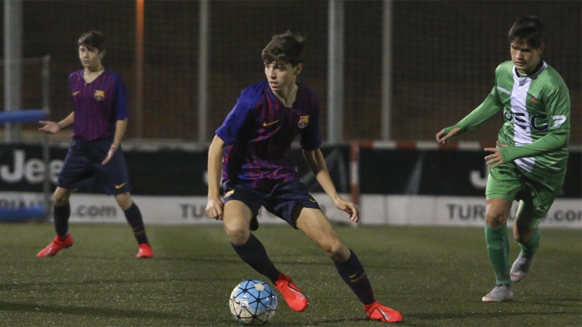 Biel Vicens, en el partido de este sábado ante el Cornellà