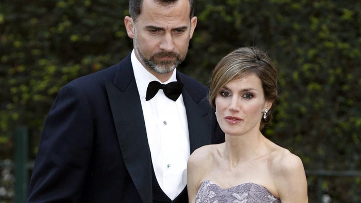 El príncipe Felipe y la princesa Letizia