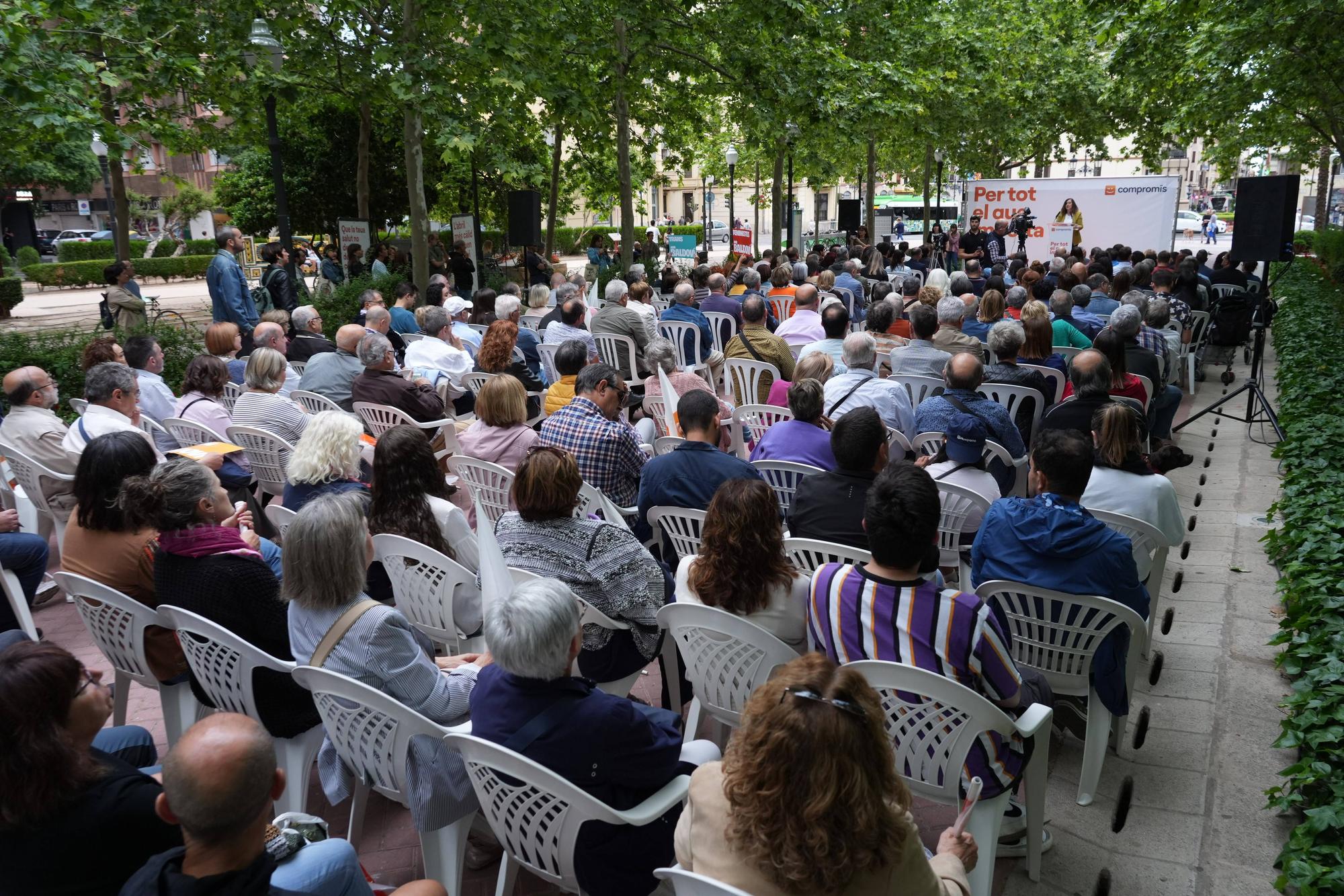 Mitin de Compromís en Castelló