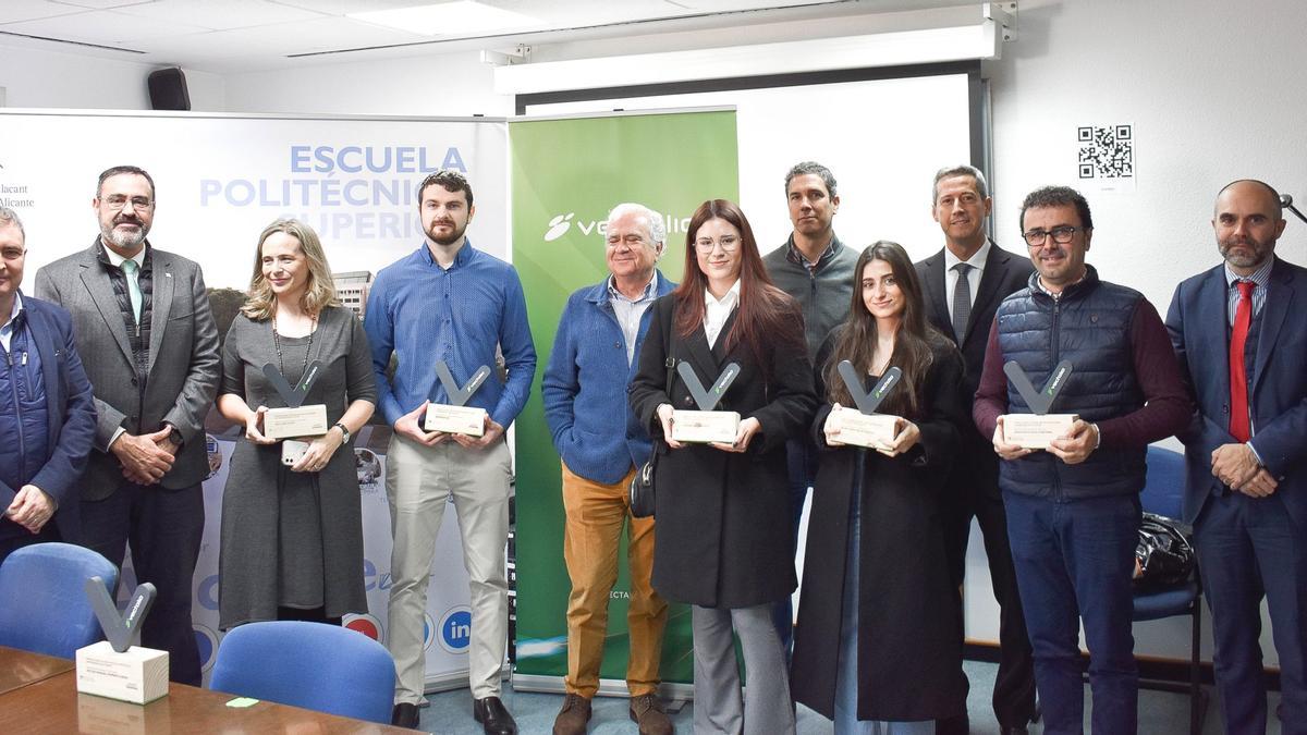 Un momento de la entrega de premios a los mejores trabajos-