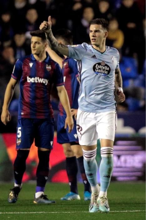 Las mejores imágenes del Levante - Celta. // Biel Aliño (EFE)