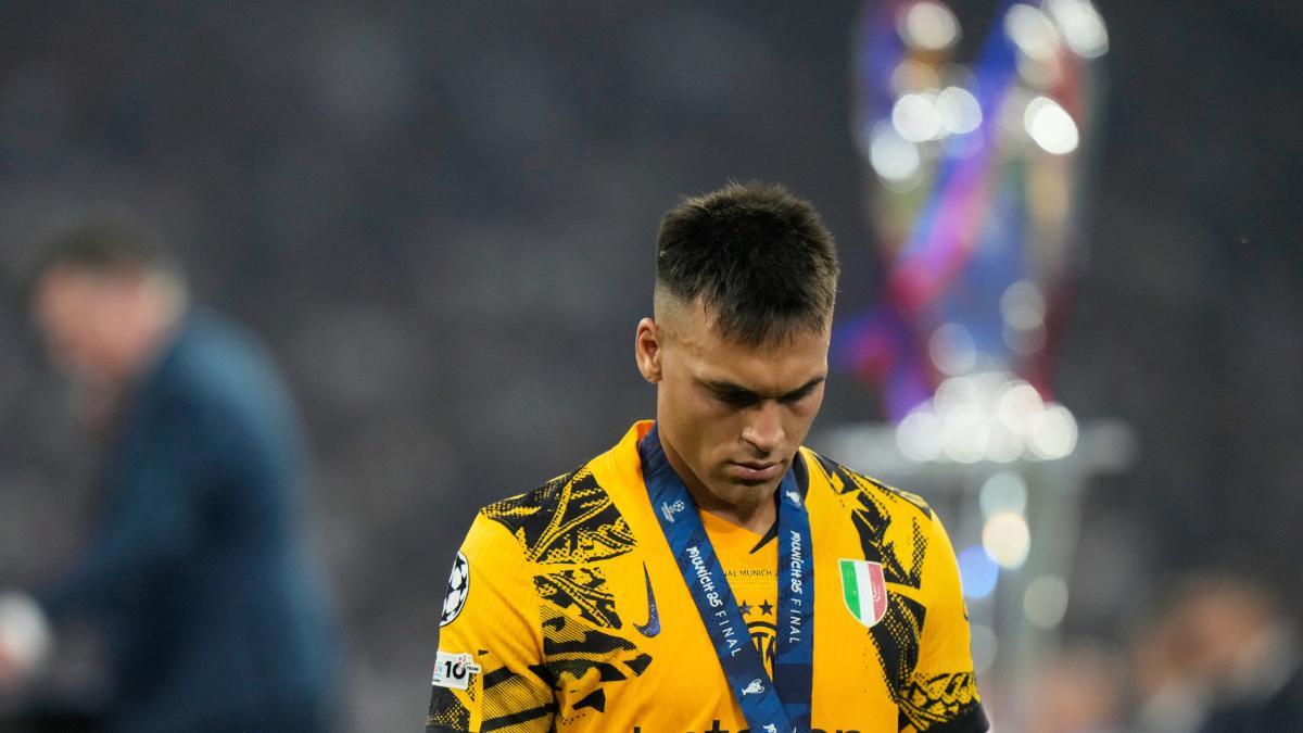 Lautaro Martínez, tras perder la final de la Champions
