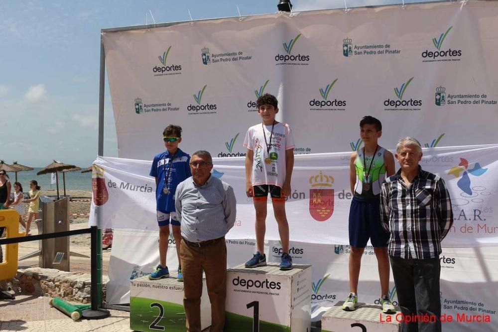 Final de triatlón de deporte escolar