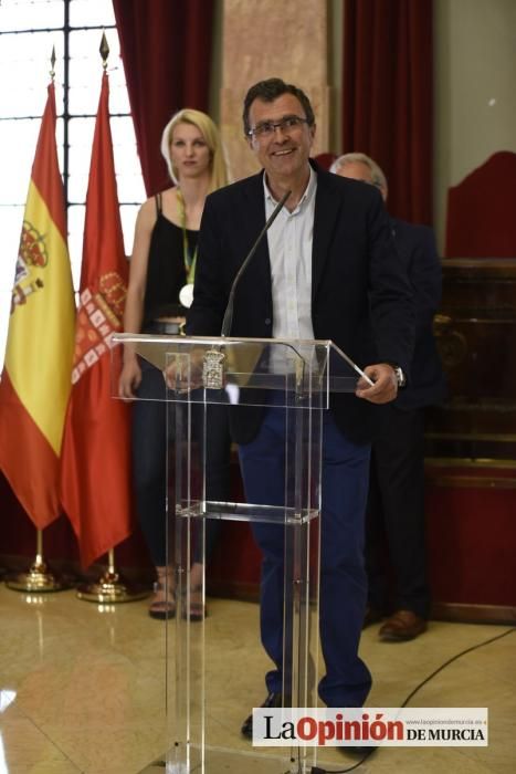 Recepción a Laura Gil en el Ayuntamiento de Murcia