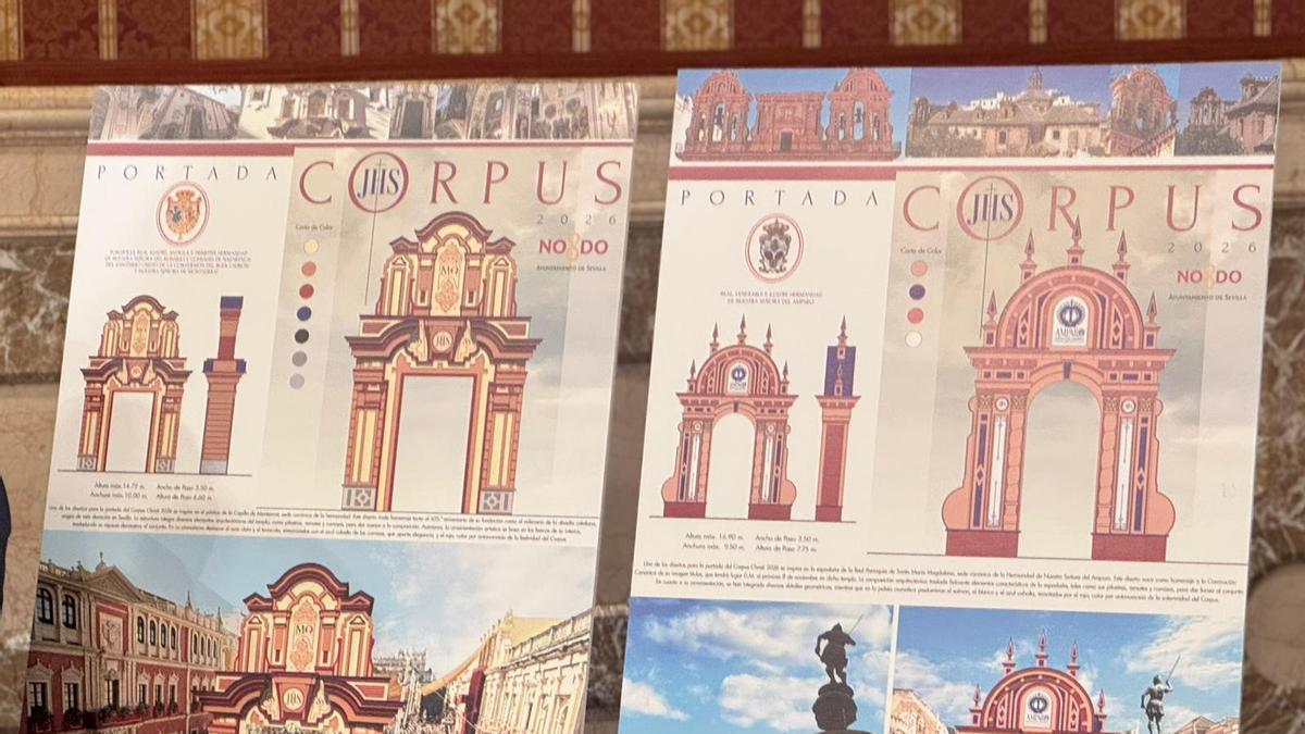 Portadas del Corpus de Sevilla 2026