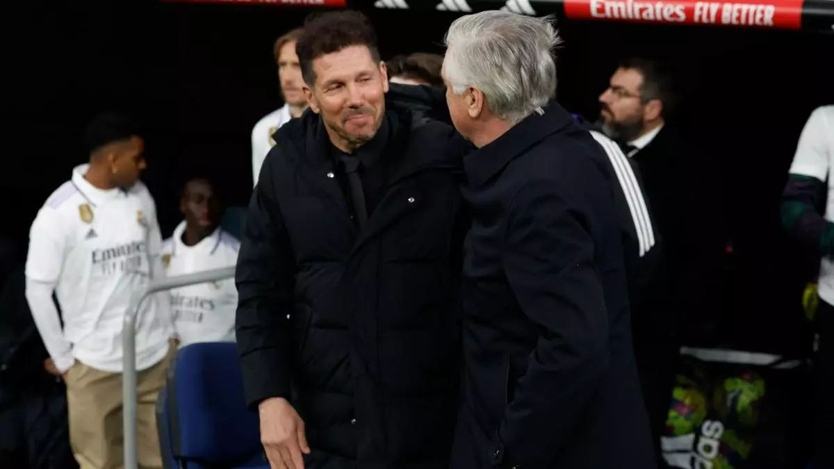 Simeone: “Soy un admirador de Ancelotti, él lo sabe, se lo dije y lo quiero mucho”