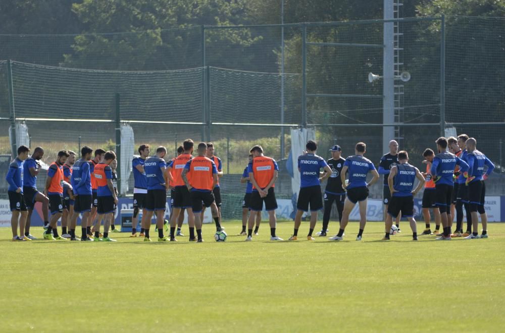 El Deportivo prepara su partido contra el Levante