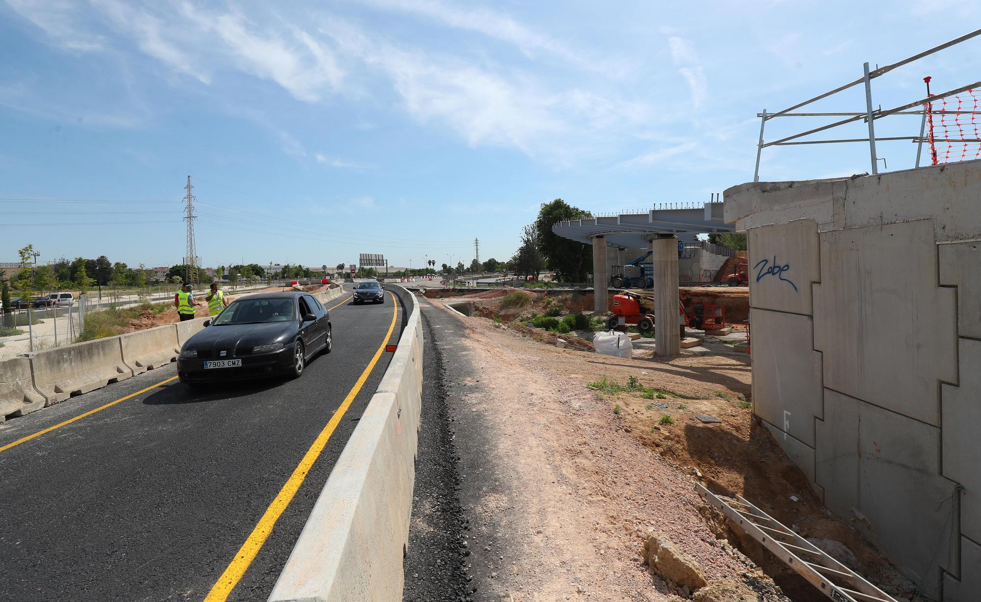 El nuevo acceso a València desde la Pista de Silla