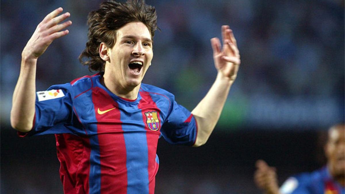 01/05/2005 - Messi marca su primer gol con el FC Barcelona