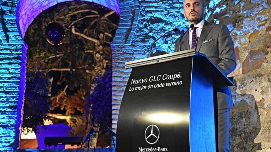 Luis López, gerente de Mercedes-Ibericar durante la presentación del GLC Coupé.