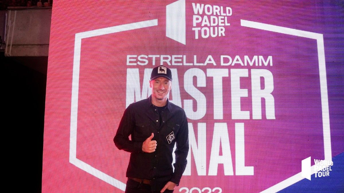 Lewandowski asistió a las finales del World Padel Tour
